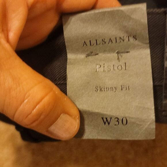 - All saints pistol skinny jeans size 30 - Picture 15 of 15